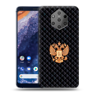 Силиконовый чехол на Nokia 9 PureView с принтом Герб России принт