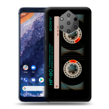 Силиконовый чехол на Nokia 9 PureView с принтом Кассета