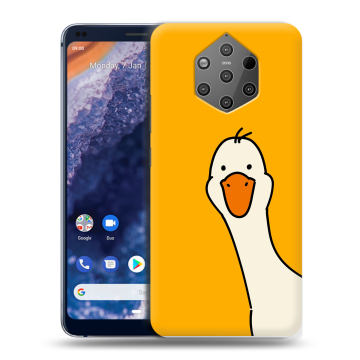 Силиконовый чехол на Nokia 9 PureView с принтом Утка Силиконовый чехол на Nokia 9 PureView с принтом Утка