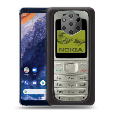 Силиконовый чехол на Nokia 9 PureView с принтом Ретро Нокия
