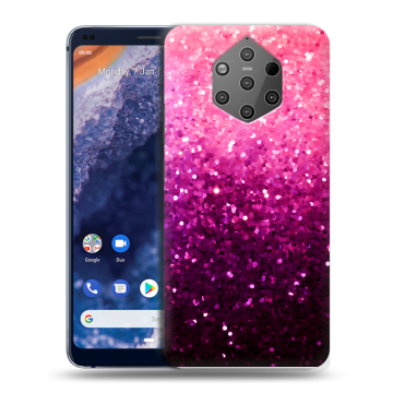 Силиконовый чехол на Nokia 9 PureView с принтом Блестки