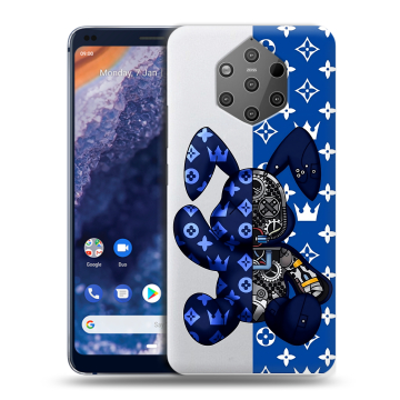Силиконовый чехол на Nokia 9 PureView с принтом Луи робот