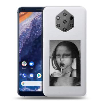 Силиконовый чехол на Nokia 9 PureView с принтом Мона Лиза