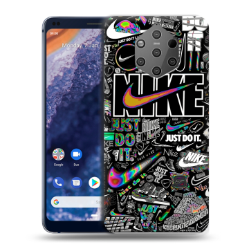Силиконовый чехол на Nokia 9 PureView с принтом Найк