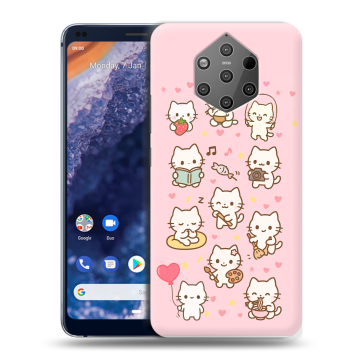 Силиконовый чехол на Nokia 9 PureView с принтом Hello Kitty Хелоу Кити