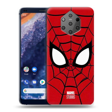 Силиконовый чехол на Nokia 9 PureView с принтом человек паук spiderman