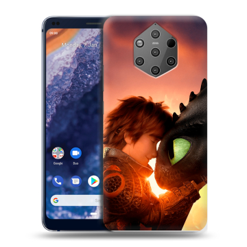 Силиконовый чехол на Nokia 9 PureView с принтом Как приручить дракона Силиконовый чехол на Nokia 9 PureView с принтом Как приручить дракона