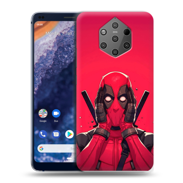 Силиконовый чехол на Nokia 9 PureView с принтом Дедпул Deadpool Силиконовый чехол на Nokia 9 PureView с принтом Дедпул Deadpool