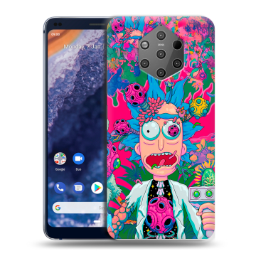 Силиконовый чехол на Nokia 9 PureView с принтом Рик и Морти Rick Morty
