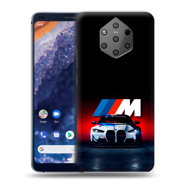 Силиконовый чехол на Nokia 9 PureView с принтом БМВ BMW