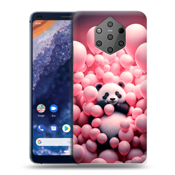 Силиконовый чехол на Nokia 9 PureView с принтом Панда Силиконовый чехол на Nokia 9 PureView с принтом Панда