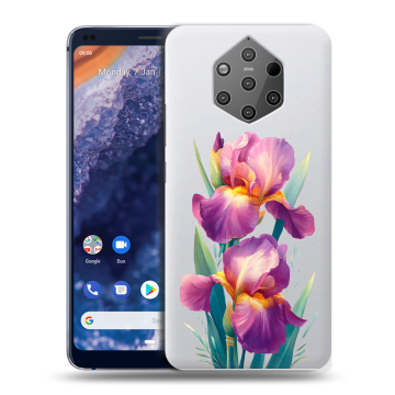 Силиконовый чехол на Nokia 9 PureView с принтом Цветы орхидеи