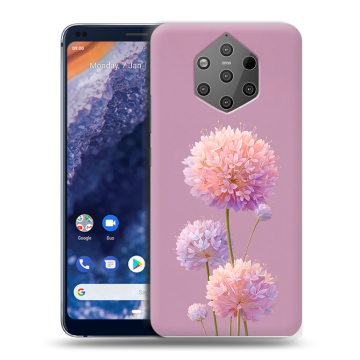 Силиконовый чехол на Nokia 9 PureView с принтом Цветы