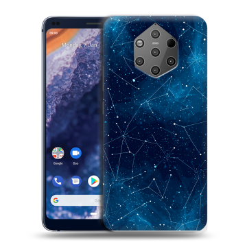 Силиконовый чехол на Nokia 9 PureView с принтом Космос звезды