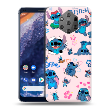 Силиконовый чехол на Nokia 9 PureView с принтом Лило и Стич