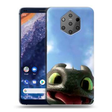 Силиконовый чехол на Nokia 9 PureView с принтом Как приручить дракона