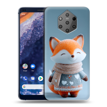 Силиконовый чехол на Nokia 9 PureView с принтом Лиса
