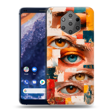 Силиконовый чехол на Nokia 9 PureView с принтом Модный принт