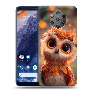 Силиконовый чехол на Nokia 9 PureView с принтом Милая сова