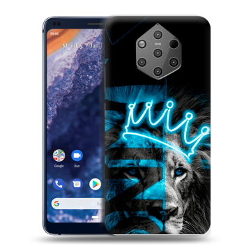 Силиконовый чехол на Nokia 9 PureView с принтом Король лев