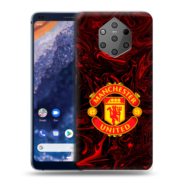 Силиконовый чехол на Nokia 9 PureView с принтом Manchester United