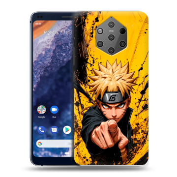 Силиконовый чехол на Nokia 9 PureView с принтом Naruto Наруто