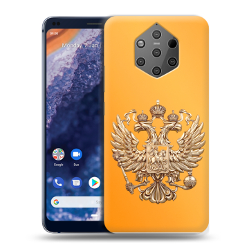Силиконовый чехол на Nokia 9 PureView с принтом Герб Флаг России