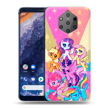 Силиконовый чехол на Nokia 9 PureView с принтом My little pony Дружба чудо