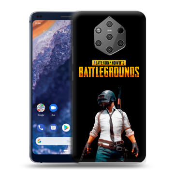 Силиконовый чехол на Nokia 9 PureView с принтом PUGB ПАГБ