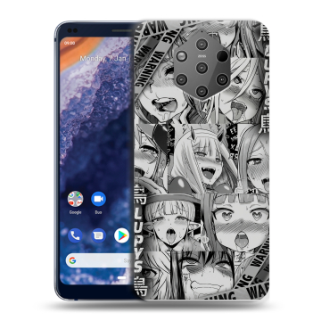 Силиконовый чехол на Nokia 9 PureView с принтом Ahegao Ахегао Аниме
