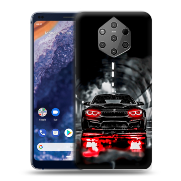Силиконовый чехол на Nokia 9 PureView с принтом BMW БМВ