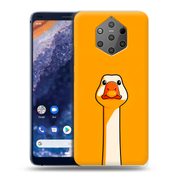 Силиконовый чехол на Nokia 9 PureView с принтом Смешная утка