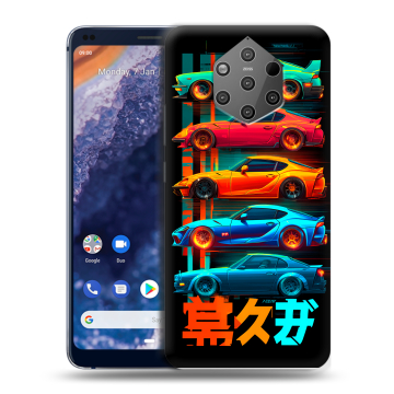 Силиконовый чехол на Nokia 9 PureView с принтом машины тачки