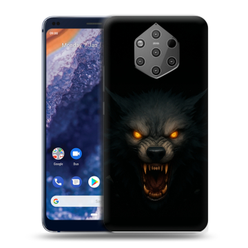 Силиконовый чехол на Nokia 9 PureView с принтом Волк