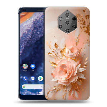 Силиконовый чехол на Nokia 9 PureView с принтом женский