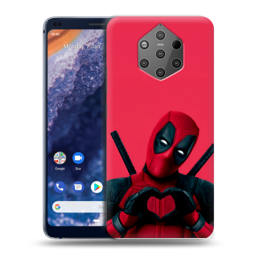 Силиконовый чехол на Nokia 9 PureView с принтом Дедпул Deadpool Силиконовый чехол на Nokia 9 PureView с принтом Дедпул Deadpool