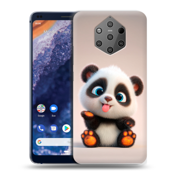 Силиконовый чехол на Nokia 9 PureView с принтом милая панда