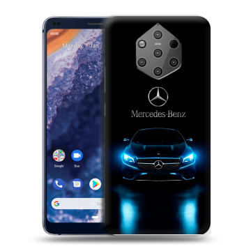 Силиконовый чехол на Nokia 9 PureView с принтом Mercedes Мерседес