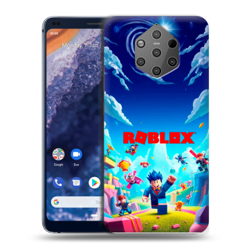 Силиконовый чехол на Nokia 9 PureView с принтом Roblox Роблокс Силиконовый чехол на Nokia 9 PureView с принтом Roblox Роблокс