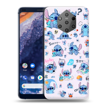 Силиконовый чехол на Nokia 9 PureView с принтом Лило и Стич