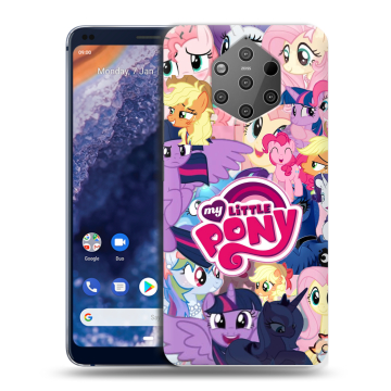 Силиконовый чехол на Nokia 9 PureView с принтом My little pony Дружба чудо