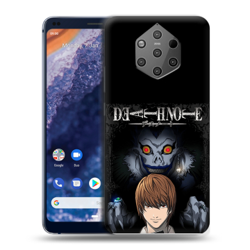 Силиконовый чехол на Nokia 9 PureView с принтом Death note Тетрадь смерти