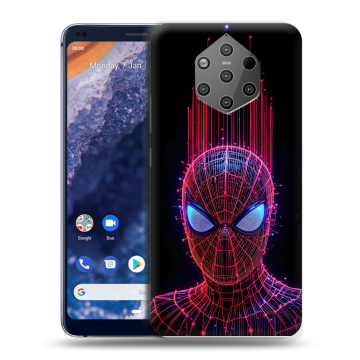 Силиконовый чехол на Nokia 9 PureView с принтом Spiderman Человек паук