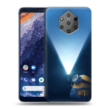 Силиконовый чехол на Nokia 9 PureView с принтом Миньоны