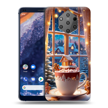 Силиконовый чехол на Nokia 9 PureView с принтом Новый год