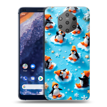 Силиконовый чехол на Nokia 9 PureView с принтом Новый год