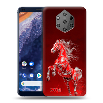 Силиконовый чехол на Nokia 9 PureView с принтом Новый год
