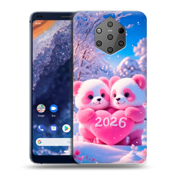 Силиконовый чехол на Nokia 9 PureView с принтом Новый год
