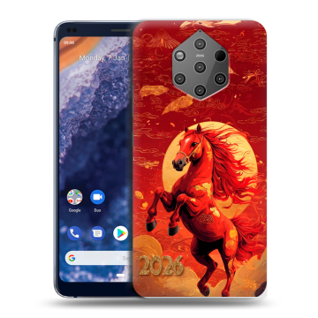 Силиконовый чехол на Nokia 9 PureView с принтом Новый год