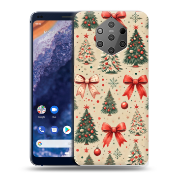 Силиконовый чехол на Nokia 9 PureView с принтом Новый год
